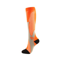 Men's Crew Length Compression Socks for Sports, Size EU 41-45