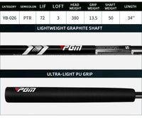 PGM Golf Club Standing Golf Putter Low Center of Gravity Is Stable Stainless Steel Shaft Putter Golf Supplies TUG054 - Buy online at  Vibe In Cart.