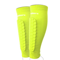 Unisex Polyester Football Shin Guards with Compression Sleeves, XS-XL