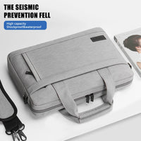 Unisex Zipper Canvas Laptop Briefcase for 13.3-17 Inch Laptops