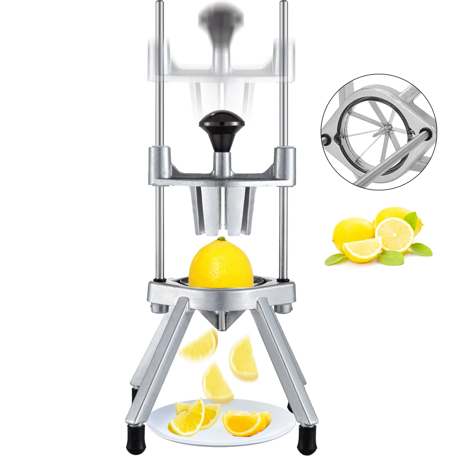 SucceBuy 4/6/8-Section Lemon Wedge Slicer Chopper Commercial Limes Wedger Fruit Vegetable Cutter Home Kitchen Appliance Gadgets - Buy online at  Vibe In Cart.