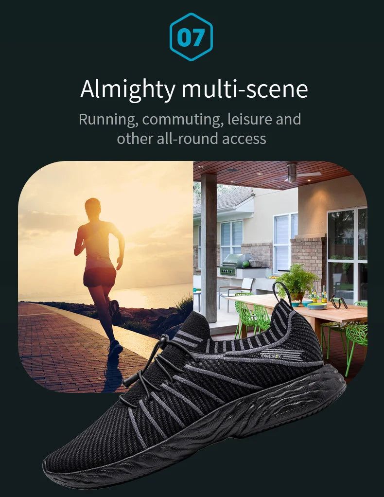 Unisex Waterproof Breathable Running Shoes For Outdoor Slip-On