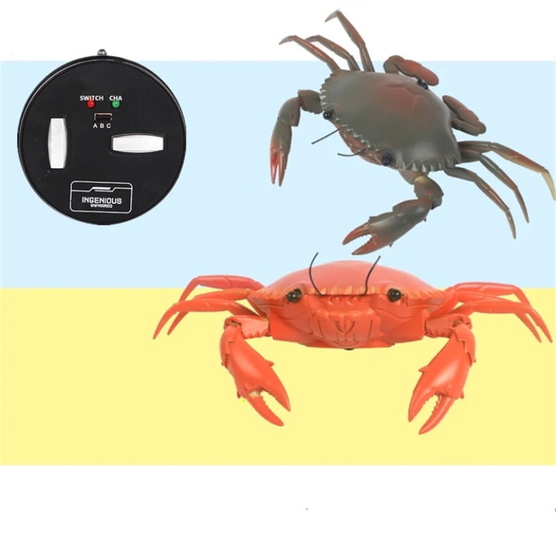 Smart Intelligent RC Robot crab Toy With eye flash light simulation sound crab Model Toy high simulation crab design classic toy