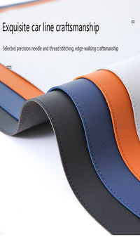 Large White Gaming Mousepad Waterproof Non-Slip PU Leather