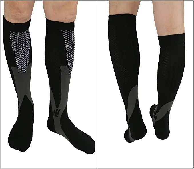 Running Men Women Compression Socks For Football Anti Fatigue Pain Relief 20-30 Mmhg Black Compression Socks Fit For Sport Socks - Buy online at  Vibe In Cart.