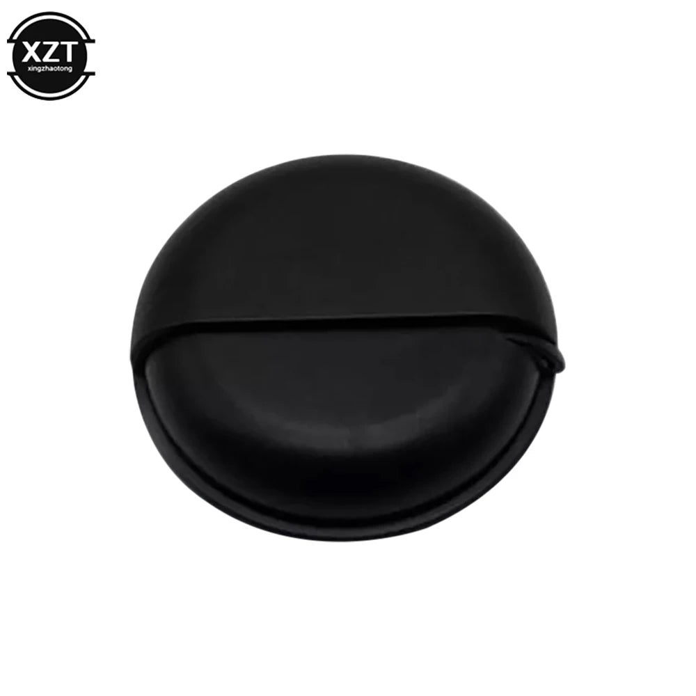 Round Plastic Storage Box with Rotating Cover for Cables and Earphones