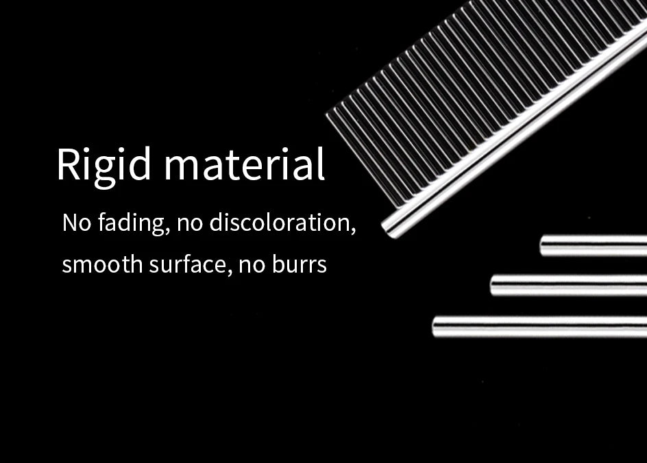 Stainless Steel Dog Comb Long Thick Hair Fur Removal Brush 16/19cm Pets Dog Cat Grooming Dematting Combs for Shaggy Dogs - Buy online at  Vibe In Cart.