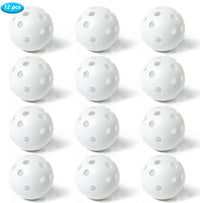 12PcsPractice Golf Balls  Hollow Plastic Golf Training Balls Colored Airflow Golf Balls Swing Practice Driving Range PE Toy Ball - Buy online at  Vibe In Cart.
