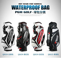 Men's PU Waterproof Golf Bag for 14 Clubs Large Capacity