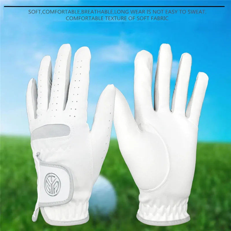 1 Pc Golf Gloves Left Right Hand Men's Soft Ultra-fiber Cloth Breathable Wear-resistant Golf Gloves Sports Gloves - Buy online at  Vibe In Cart.