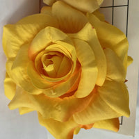 11cm Cotton Artificial Rose Flower Head Decoration