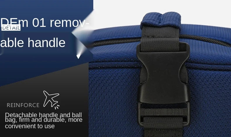 Nylon Golf Bag with Wheels for Aviation, Black and Gray