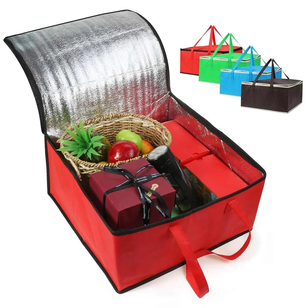 Insulated Waterproof Folding Cooler Bag for Picnics and Travel with Non-Woven Fabric