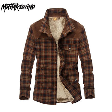 Brand Shirt Men Casual Shirts Wool Fleece Thick Warm Shirts for Men Handwork Plaid Shirt Men Camisa Denim Hombre Size M-4XL - Buy online at  Vibe In Cart.