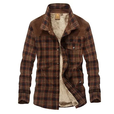 Brand Shirt Men Casual Shirts Wool Fleece Thick Warm Shirts for Men Handwork Plaid Shirt Men Camisa Denim Hombre Size M-4XL - Buy online at  Vibe In Cart.