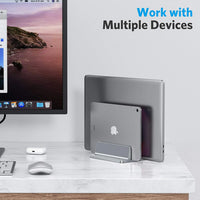 Adjustable Vertical Aluminum Laptop Stand Portable