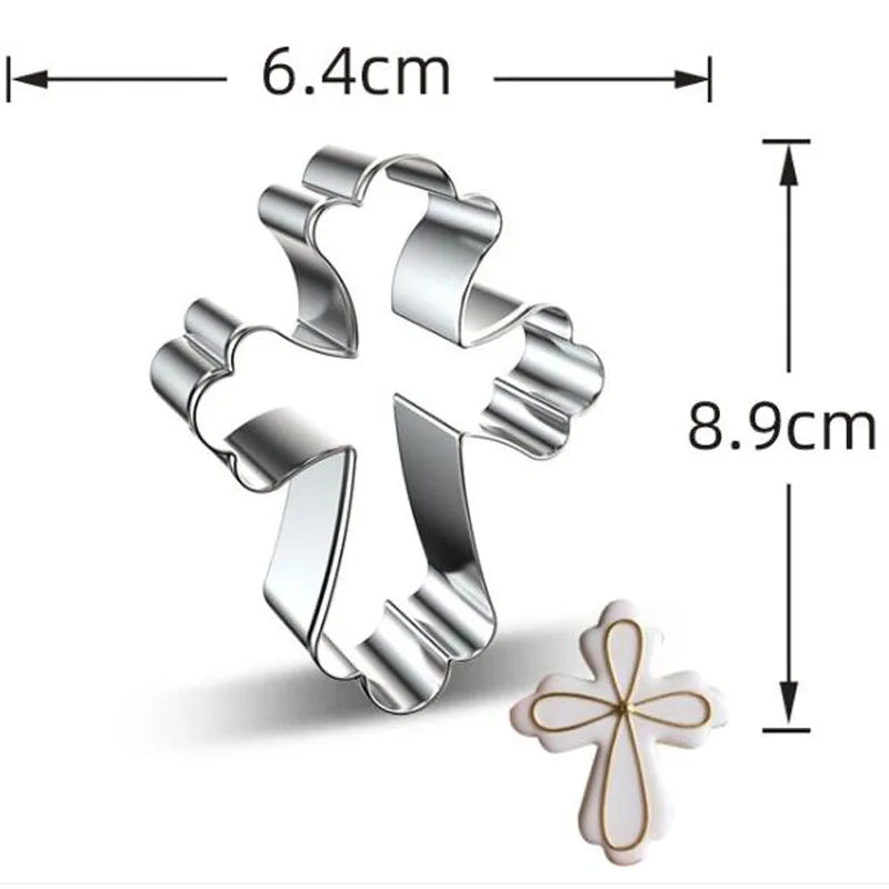 1pcs patisserie reposteria Easter cross Metal Cookie Cutter Fondant Cake Decor Tools Biscuit Mould Pastry Shop Bakeware - Buy online at  Vibe In Cart.
