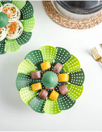 Plastic Folding Lotus Steamer Food Grade Steaming Rack Fruit Baskets Kitchen Storage Racks Vegetable Vapor Cooker Dish Cookware - Buy online at  Vibe In Cart.