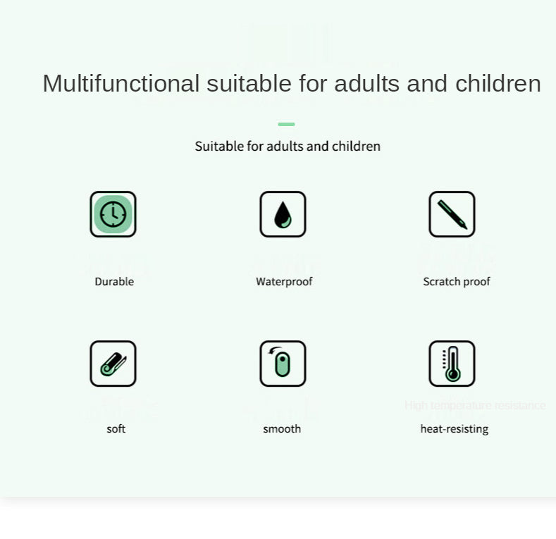 Large White Gaming Mousepad Waterproof Non-Slip PU Leather