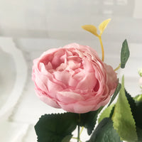 30cm Rose Pink Silk Peony Artificial Flowers Bouquet 5 Big Head and 4 Bud Cheap Fake Flowers for Home Wedding Decoration indoor - Buy online at  Vibe In Cart.