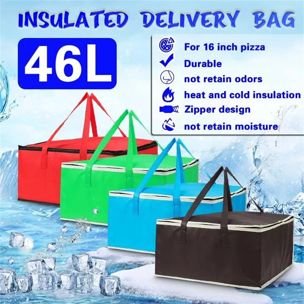 Insulated Waterproof Folding Cooler Bag for Picnics and Travel with Non-Woven Fabric