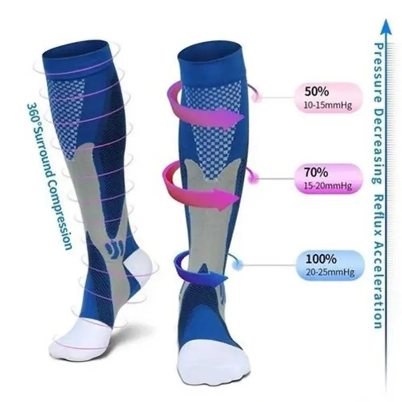 Men's Sports Compression Socks Varicose Veins Cycling Socks Nursing Running Compression Socks Nurse Outdoor Natural Hiking - Buy online at  Vibe In Cart.