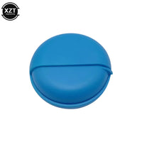 Round Plastic Storage Box with Rotating Cover for Cables and Earphones