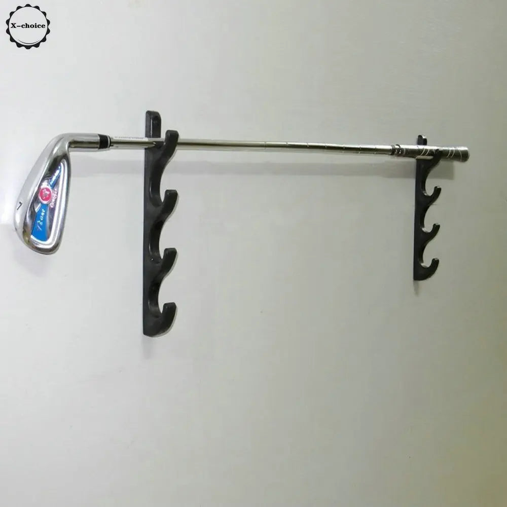 Golf Clubs Wall Storage Rack Holds Up to 4 Clubs for Home or Office