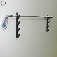 Golf Clubs Wall Storage Rack Holds Up to 4 Clubs for Home or Office