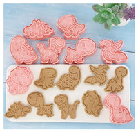 8 Pcs/set Cookie Cutters Plastic 3D Cute Cartoon Pressable Biscuit Mold Cookie Stamp Kitchen Baking Pastry Bakeware - Buy online at  Vibe In Cart.