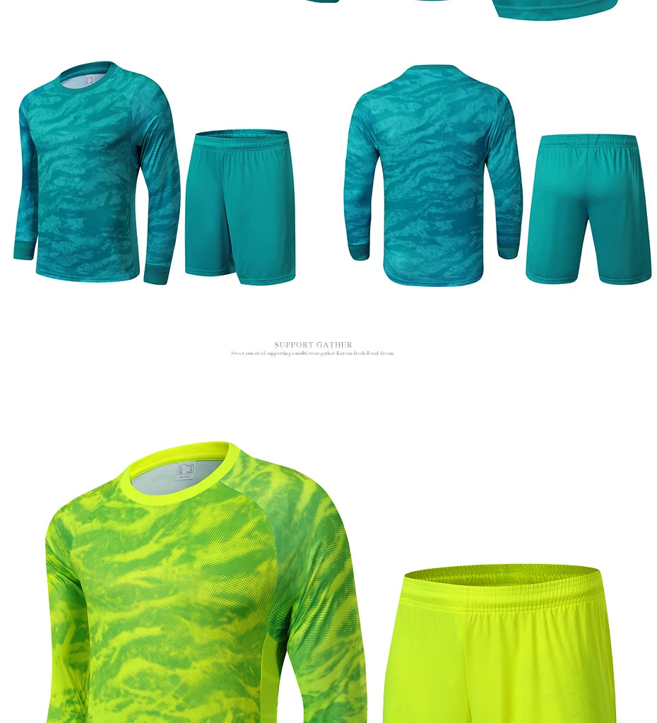 22-23 Adult Goalkeeper Uniform Soccer Jersey Set Professional Goalie Football Uniform Sponge Protection Shirt Pants Shorts Men - Buy online at  Vibe In Cart.