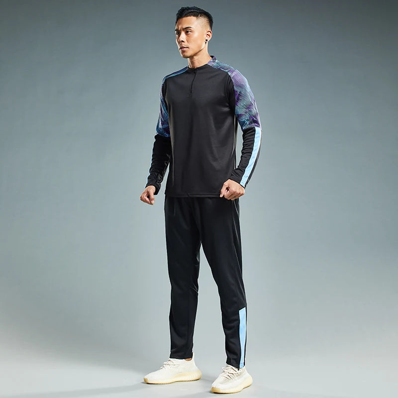 HQ Men Children Gym Suit Soccer Football Jerseys Sport Running Training Fitness Tracksuit Sportswear Long Sleeve Hoodie Sweater - Buy online at  Vibe In Cart.