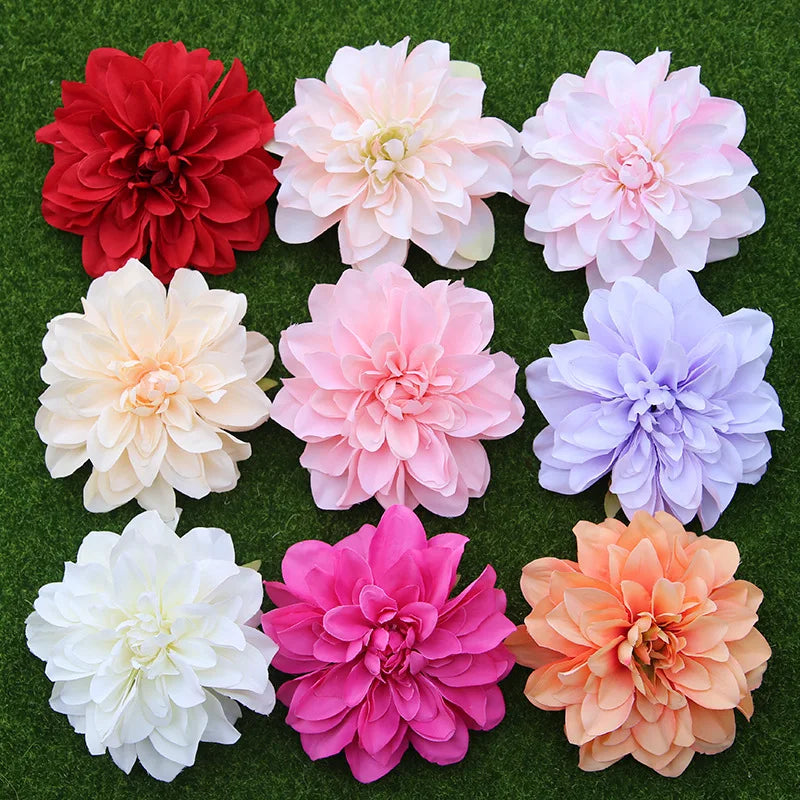 10PCS/lot Big Artificial Dahlia Peony Flower Head 14/15CM Dia Silk Flower Wedding Flowers Wall Floral Party Home Decorative - Buy online at  Vibe In Cart.