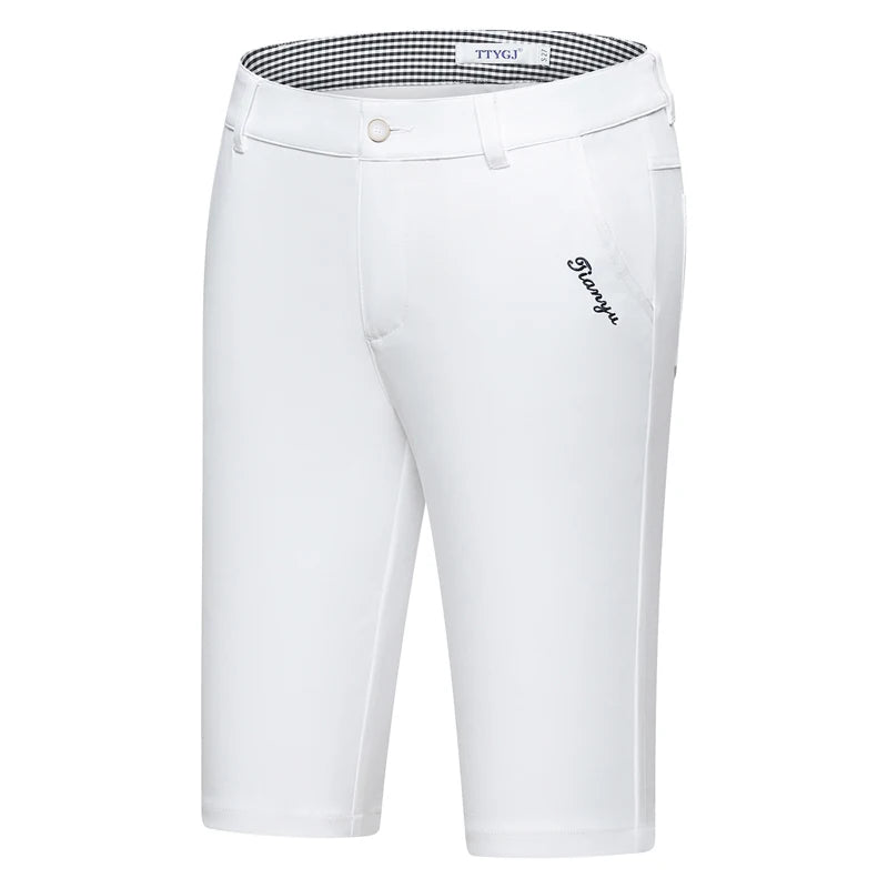 Ttygj Women’S Stretch Golf Short Pants Ladies Slim Fit Golf Shorts Summer Female Casual Golf Trousers Breathable Clothes XXS-XXL
