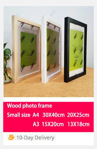 Wooden Photo Frame For Wall Hanging 10X15 15X20 20X25cm A4 Wood Picture Frame Stand For Pictures Photo Decor Commemorative Gift - Buy online at  Vibe In Cart.