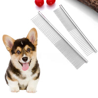 Stainless Steel Dog Comb Long Thick Hair Fur Removal Brush 16/19cm Pets Dog Cat Grooming Dematting Combs for Shaggy Dogs - Buy online at  Vibe In Cart.