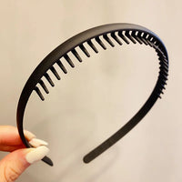 Women Simple Colorful Matte Toothed Hairbands Broken Hair Finishing Headband Outdoor Hair Hoop Headwear Fashion Hair Accessories - Buy online at  Vibe In Cart.