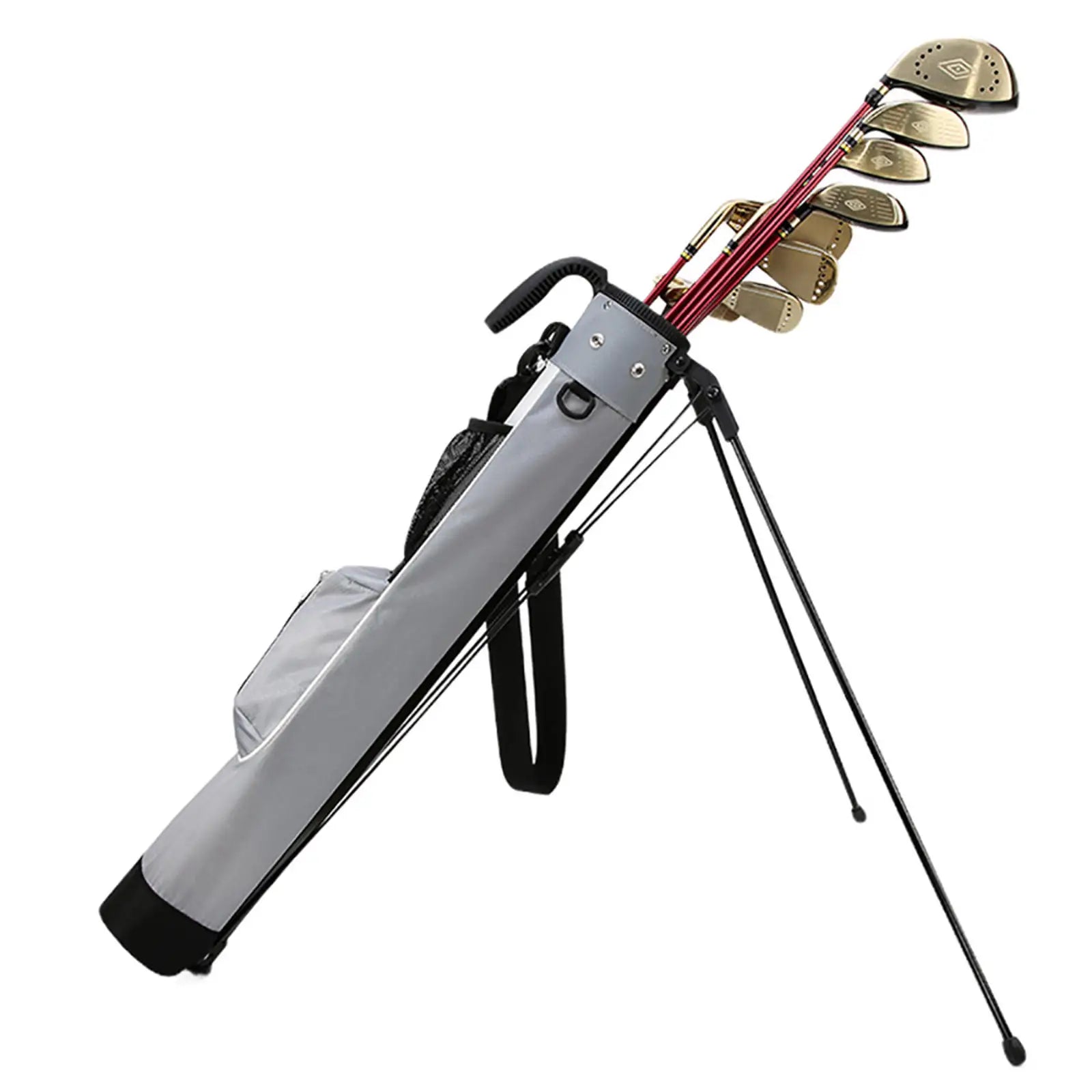 Waterproof Nylon Golf Stand Bag with Bracket and Handle