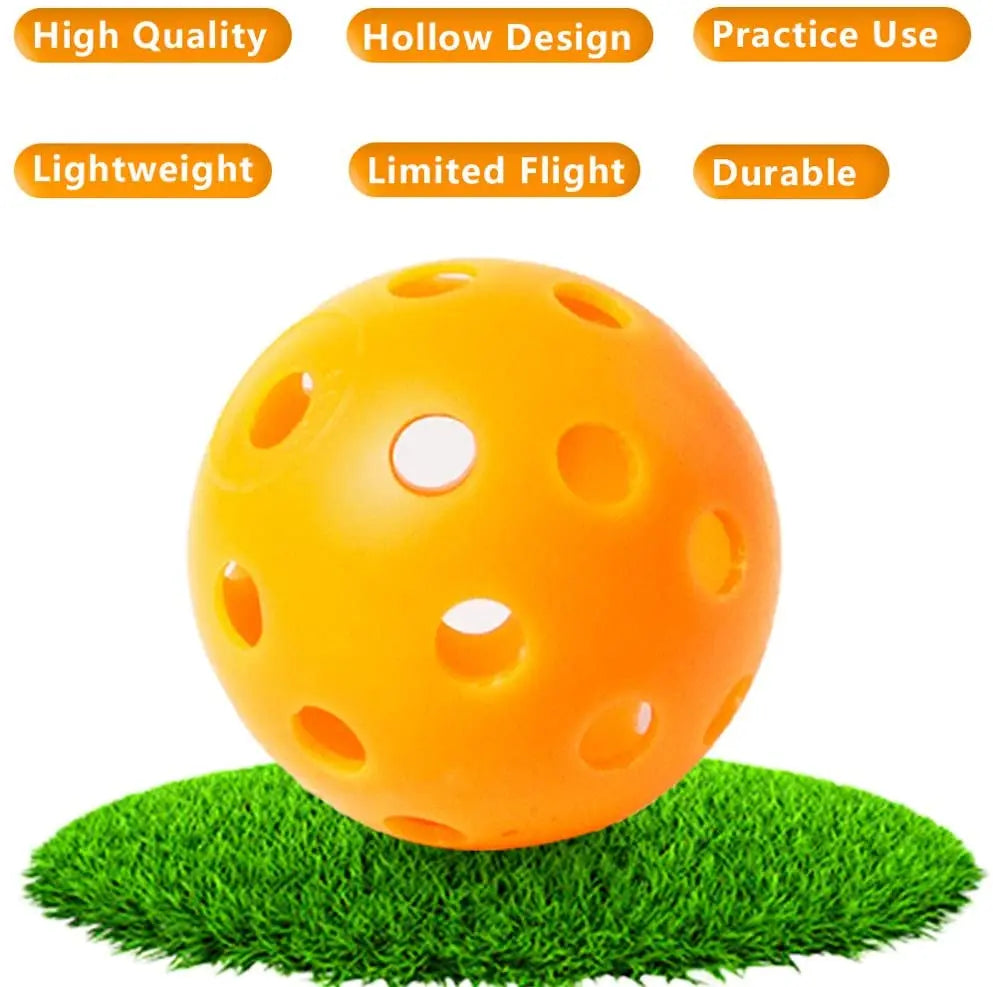 12PcsPractice Golf Balls  Hollow Plastic Golf Training Balls Colored Airflow Golf Balls Swing Practice Driving Range PE Toy Ball - Buy online at  Vibe In Cart.