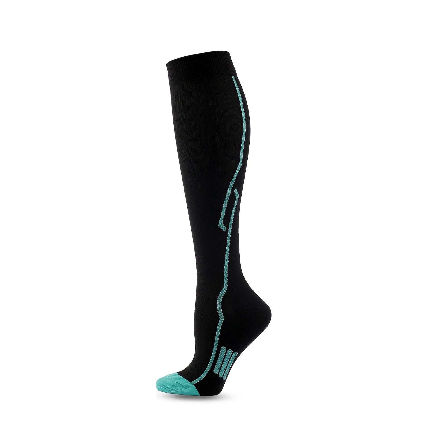 Men's Compression Crew Sports Socks with Nylon Blend
