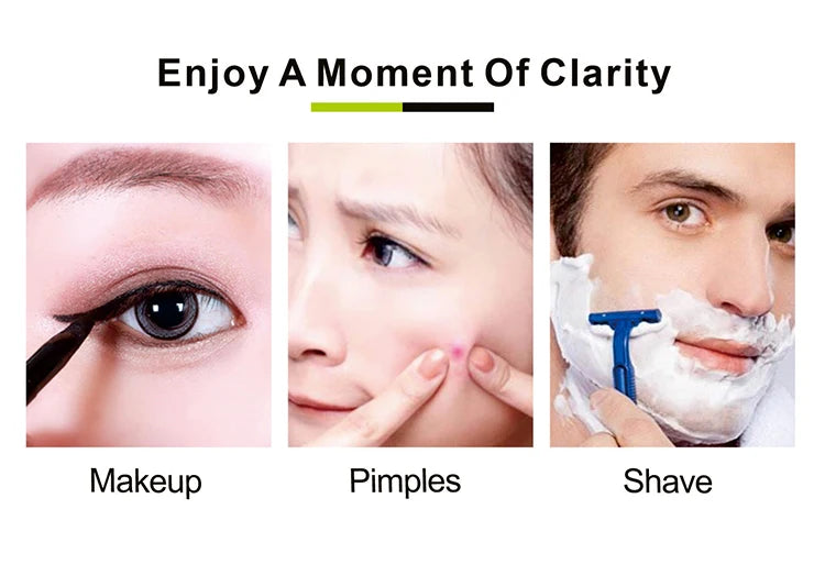 Folding Arm Extend Bathroom Mirror With LED Light 7 Inch Wall Mounted Double Side Smart Cosmetic Makeup Mirrors - Buy online at  Vibe In Cart.