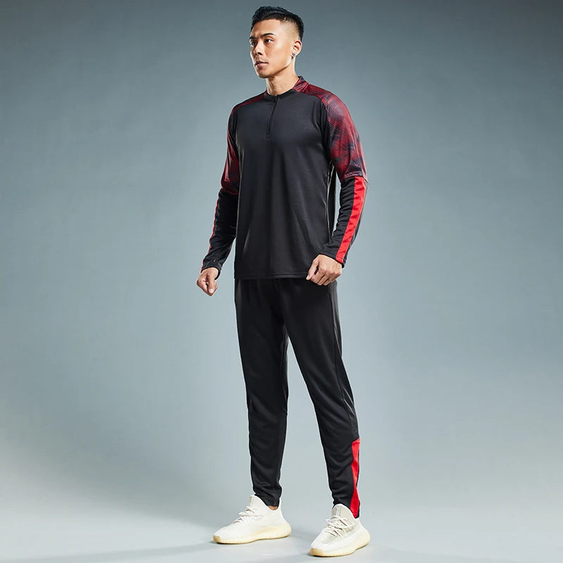HQ Men Children Gym Suit Soccer Football Jerseys Sport Running Training Fitness Tracksuit Sportswear Long Sleeve Hoodie Sweater - Buy online at  Vibe In Cart.