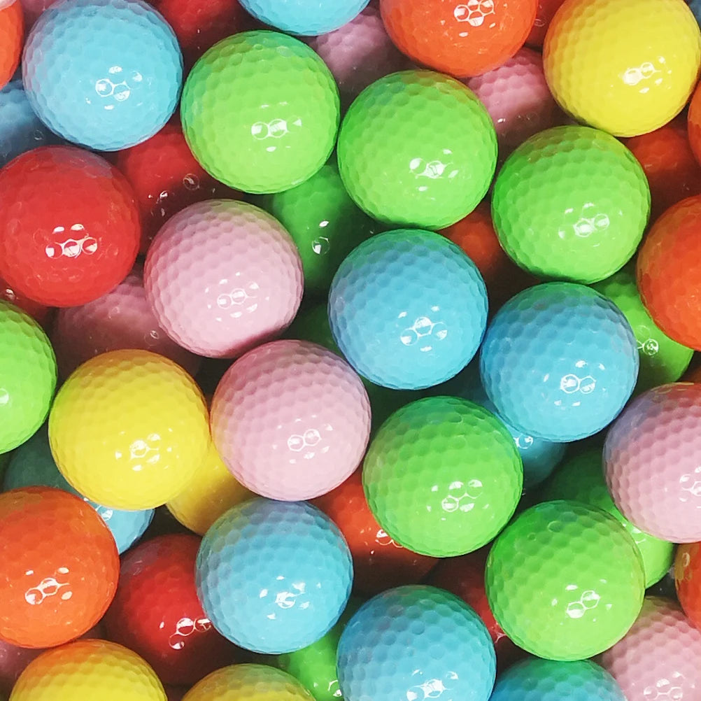 Two-Layer Practice Golf Ball in Assorted Colors, 44g Each