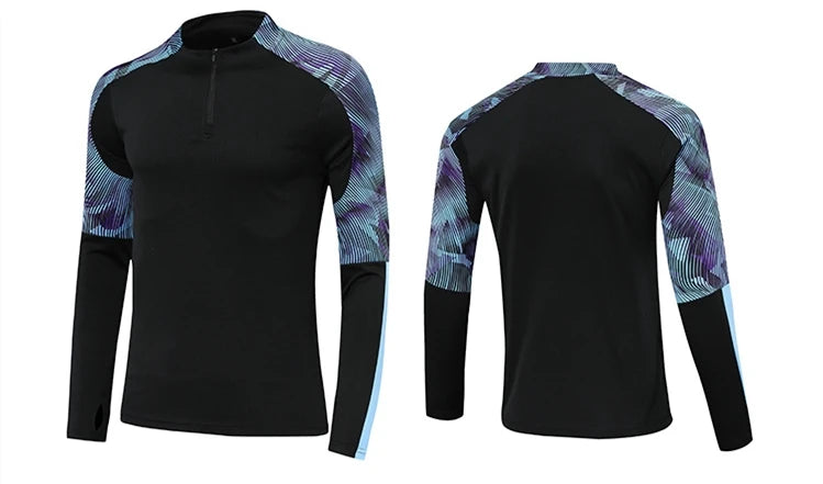 HQ Men Children Gym Suit Soccer Football Jerseys Sport Running Training Fitness Tracksuit Sportswear Long Sleeve Hoodie Sweater - Buy online at  Vibe In Cart.