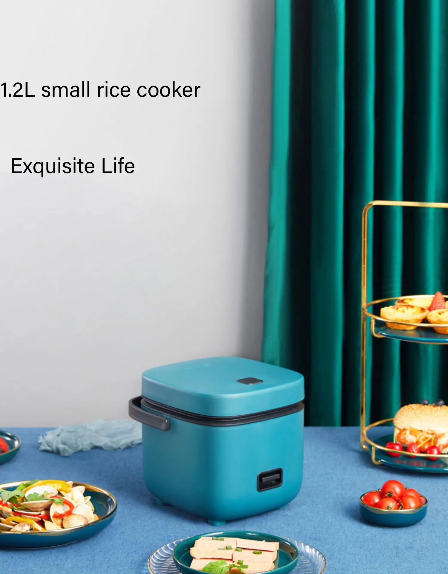 Mini Rice Cooker Automatic Household Kitchen Electric Cooking machine 1-2 People Food Warmer Steamer 1.2L Small Rice Cooker - Buy online at  Vibe In Cart.