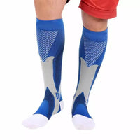 Men's Crew Length Compression Socks for Sports, Size EU 41-45