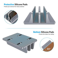 Portable Adjustable Vertical Aluminum Alloy Laptop Stand