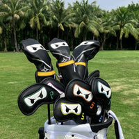 Golf Club headcover Set Aliennana Black Ninja Driver Head Cover Fairway Golf Headcvoer Hybird Blade putter Mallet Putter Covers - Buy online at  Vibe In Cart.