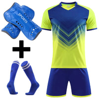 Survetement Footbal Children Men Football Jerseys Boys Soccer Clothes Sets Team Football Jerseys Sets with socks Shin guards - Buy online at  Vibe In Cart.