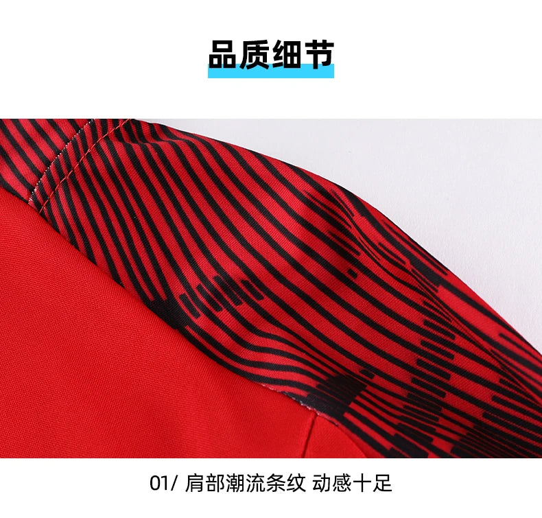 Unisex Polyester Long Sleeve Sports Tracksuit for Soccer and Fitness